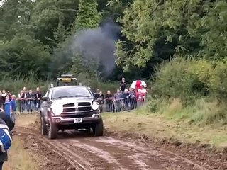 dodge ram cummins on the tractor pull in northern ireland