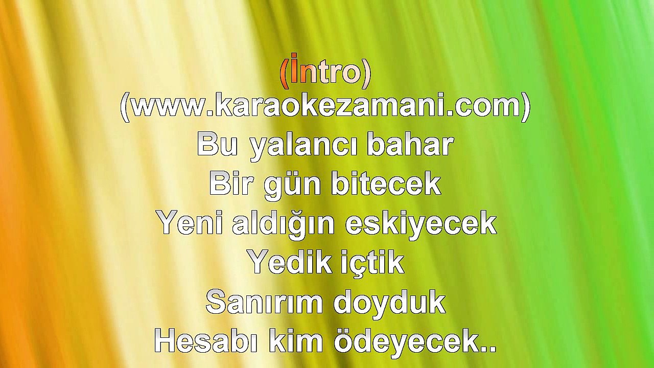 Fettah Can - Armağan - (2010) - TÜRKÇE KARAOKE