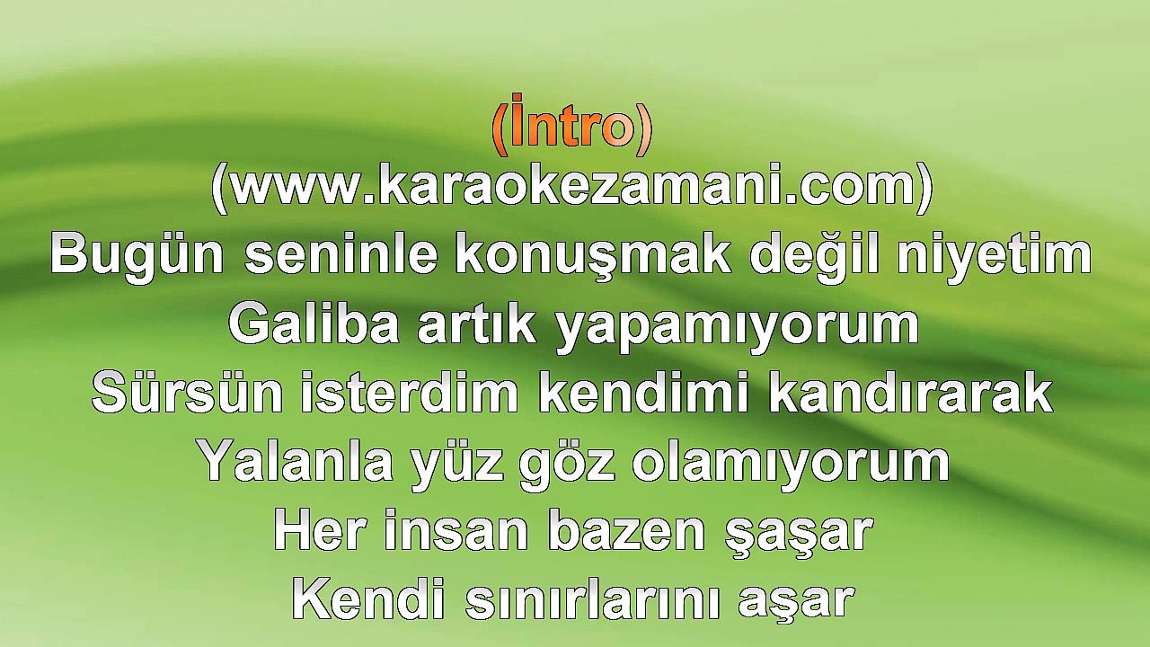 Fettah Can - Boş Bardak - 2012 - TÜRKÇE KARAOKE