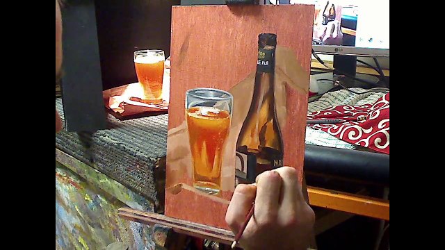 99 Paintings of Beer by Ben Sherar - Beer 7 : Moo Brew Pale Ale