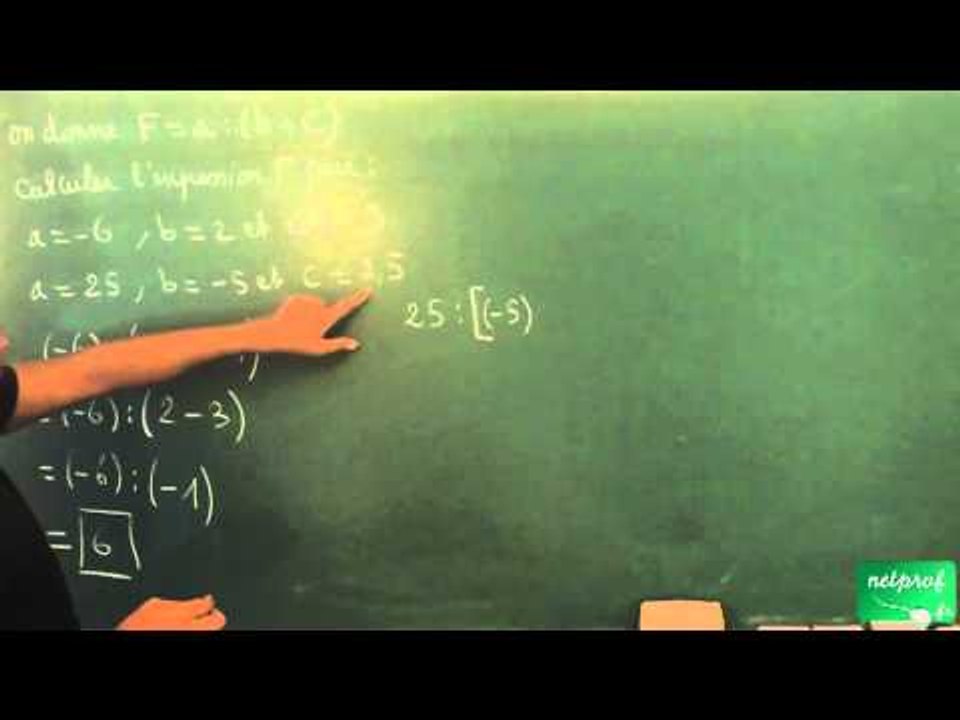 034 / Nombres relatifs / Calculer des expressions numériques (18)