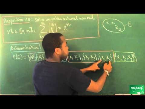 BCPST / Ensembles, applications - Dénombrement / Propriété 19 - Partie 3 (Somme de combinaisons)