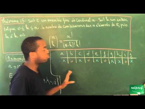 BCPST / Ensembles, applications - Dénombrement / Théorème 15 (Nombre de combinaison)