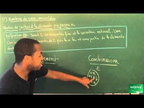 ADC / Ensembles, applications - Dénombrement / Combinaison (BCPST)