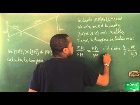 037 / Théorème de Thalès / Appliquer le théorème de Thalès pour calculer des longueurs (4)