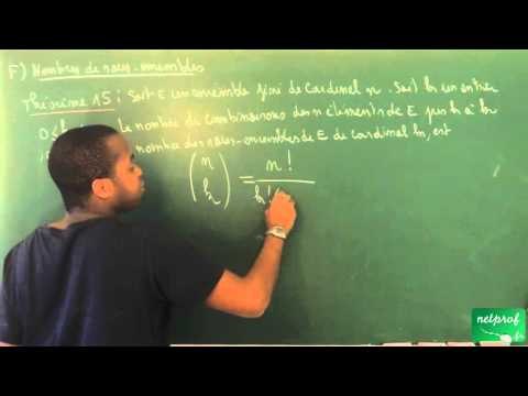 ADD / Ensembles, applications - Dénombrement / Nombre de combinaisons (BCPST)