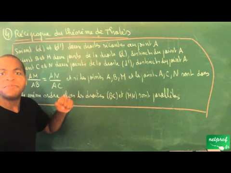 AAP / Théorème de Thalès / Réciproque du théorème de Thalès