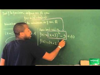 034 / Généralités sur les fonctions / Maximum et minimum (3)