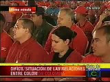 Chavez congela relaciones con colombia y españa