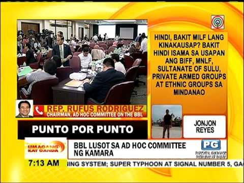 Punto por Punto: BBL lusot sa ad hoc committee ng Kamara