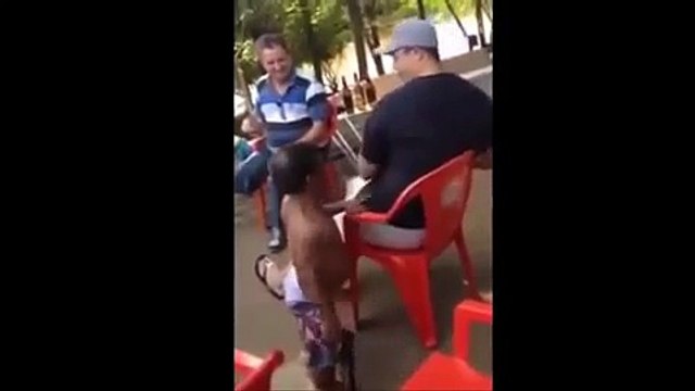 Little person with big gun tries hand at armed robbery nobody flinches