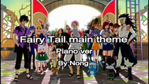 Fairy Tail Main Theme Piano Version Cover