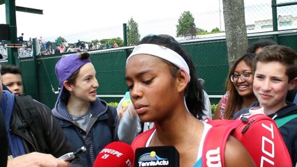 Roland-Garros 2015 - Tessah Andrianjafitrimo : "Je ne suis pas si déçue que ça"
