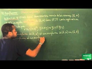 ACH / Structures algébriques / Morphisme, isomorphisme, endomorphisme et automorphisme