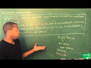 ACD / Structures algébriques / Eléments symétrisables