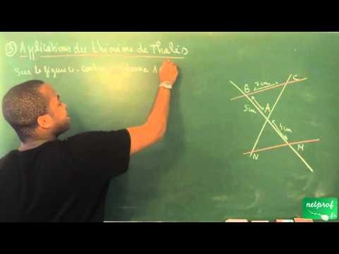 AAL / Théorème de Thalès / Application du théorème de Thalès
