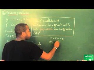 AAM / Systèmes d'inéquations / Droites parallèles (2) (STMG)