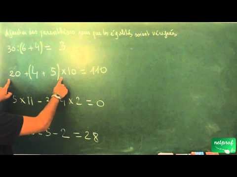 019 / Enchaînements d'opérations / Ajouter des parenthèses (2)