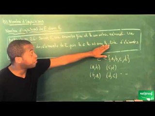 ACQ / Ensembles, applications - Dénombrement / Nombre d'arrangements (BCPST)