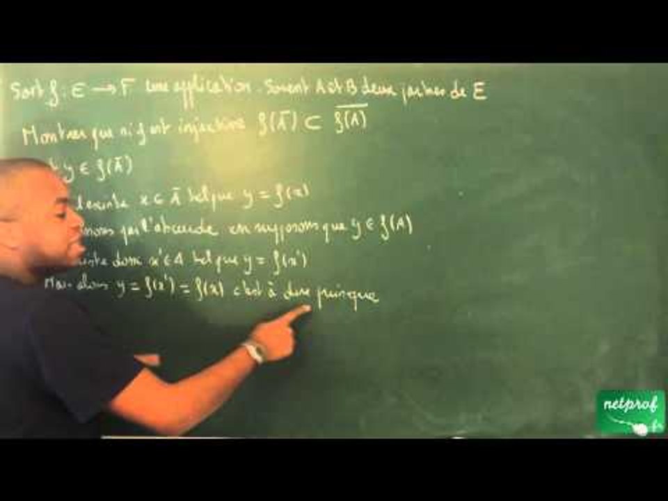 0035 / Ensembles, applications - Dénombrement / Image directe d'un comlémentaire (BCPST)