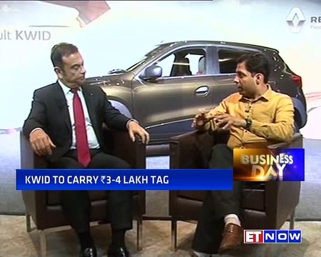 Renault's Latest Car ‘Kwid’ Unveiled In India | Renault CEO Carlos Ghosn To ET NOW