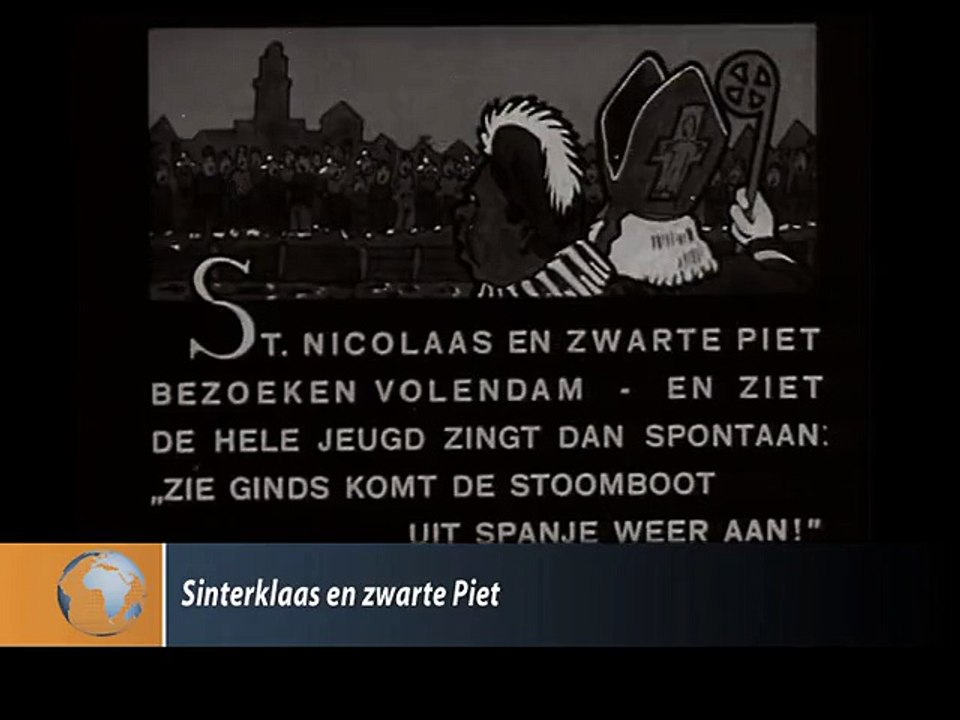 Sinterklaas en zwarte piet 1938