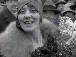 Aankomst van Beppie de Vries - 1 januari 1929