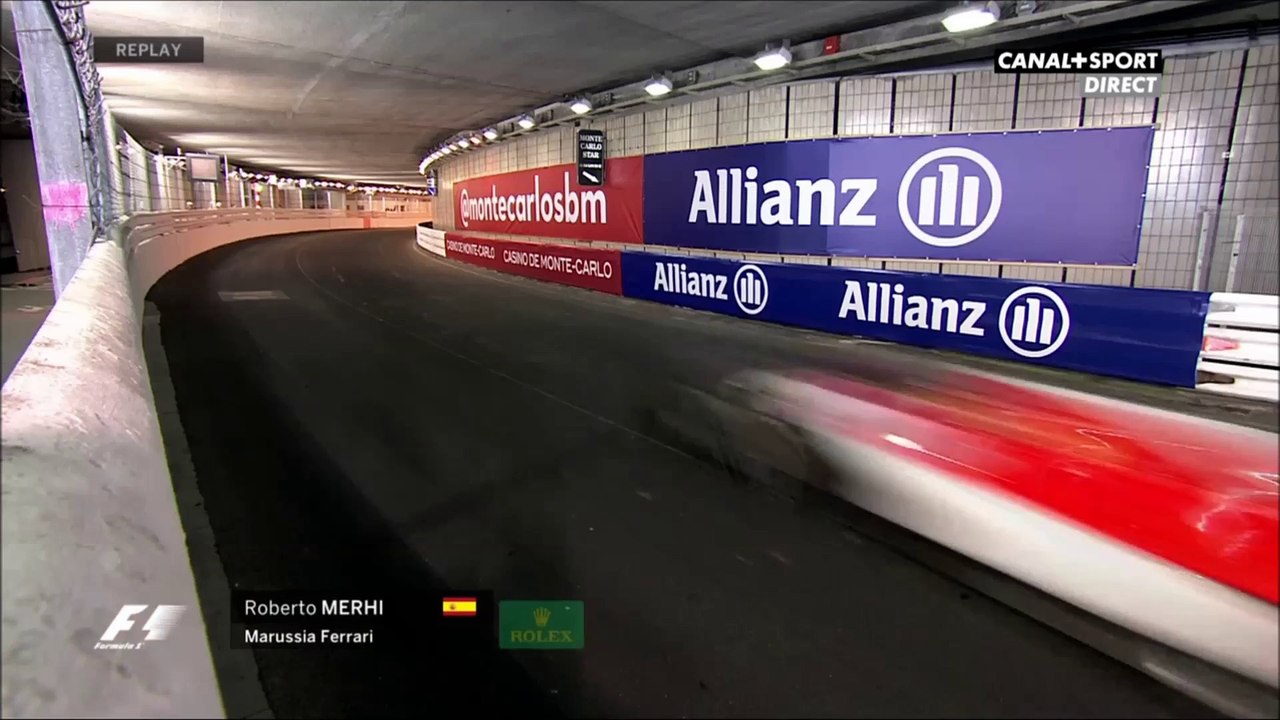 Formula 1 Monaco 2015 Mehri Crashes