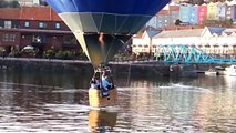Hot Air Balloon Pilot Fools Crowd and Fakes Water Landing
