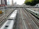 5 trains per 1 minute!!  in Tokyo Japan
