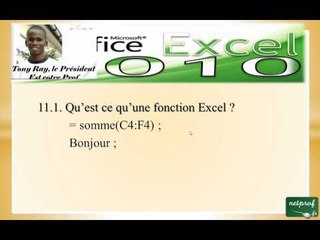 11_1 Qu'est ce qu'une fonction_ Excel 2010