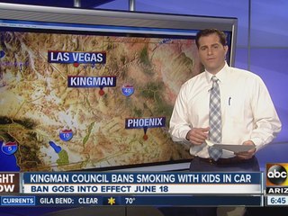 Kingman council bans smoking with kids in car