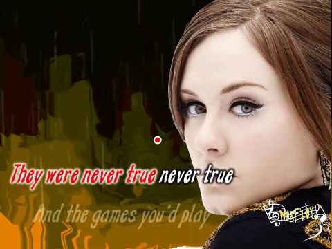 KARAOKE ADELE - Set fire to the rain