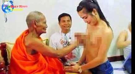 Buddhist monk snapped 'fondling woman's breast' sparks outrage in Thailand