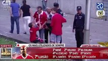 Un père et un grand-père supporters de Benfica tabassés par la police devant les enfants