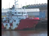 Offshore Vessels Vos Hera and Havila Phoenix at Sunderland 31st May 2014