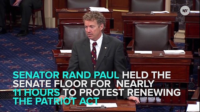 Rand Paul Made An 11-Hour Patriot Act Protest