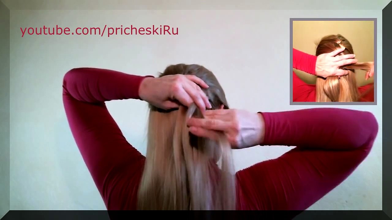 Прическа Каре на Длинные Волосы: Ложный Боб (видео урок). Bob hairstyle for long hair