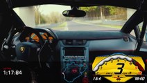 A bord d'une Lamborghini Aventador LP 750-4 SV - circuit ‪Nürburgring‬, Tour fini en moins de 7min, record!