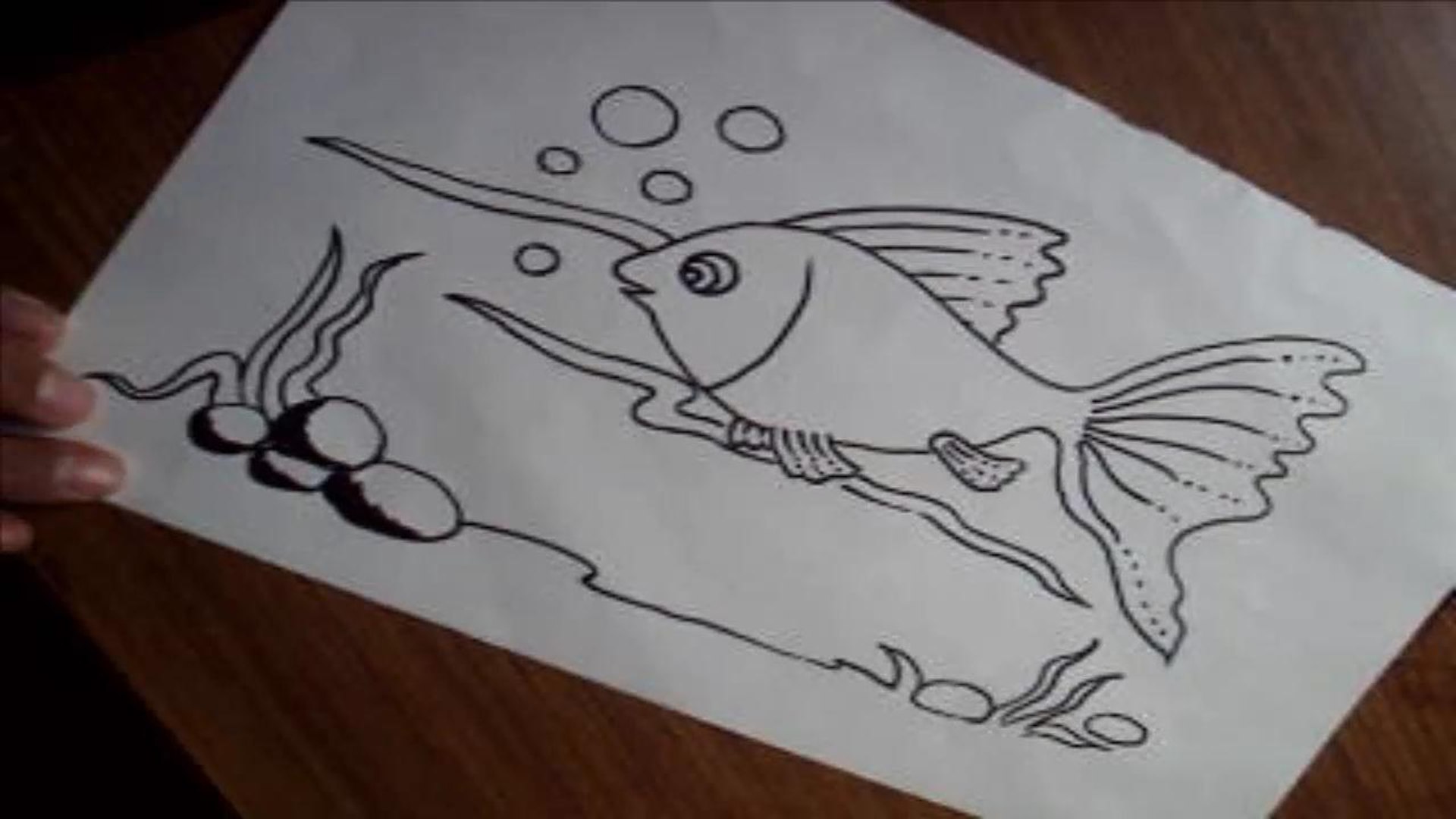 How To Draw A Simple Cartoon Fish