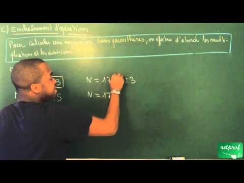 AAH / Enchaînements d'opérations / Expression sans parenthèses (3)