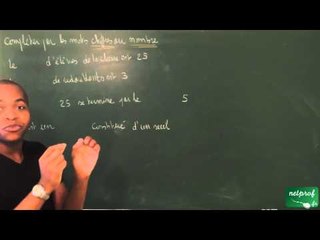 025 / Nombres décimaux / Différence entre chiffre et nombre