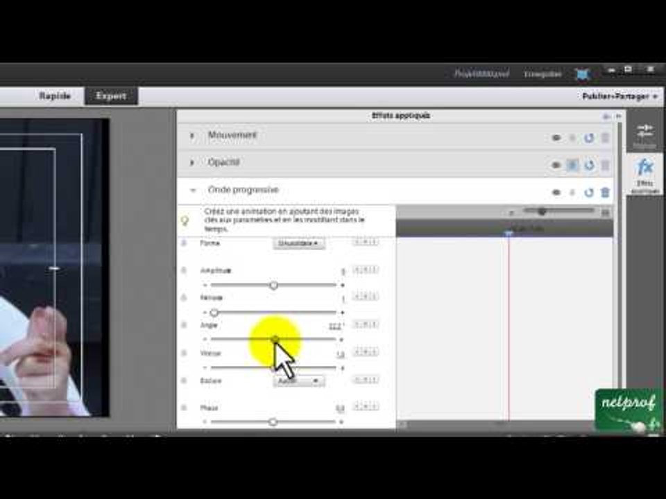 Les effets et les transitions