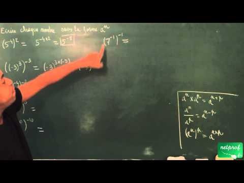 009 / Calcul numérique / Calculs avec les puissances (3) (rappel)