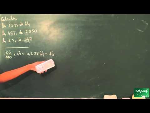 001 / Pourcentages et évolutions / Calculer le pourcentage d'un nombre (STMG)