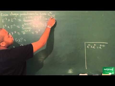 007 / Calcul numérique / Calculs avec les puissances (rappel)