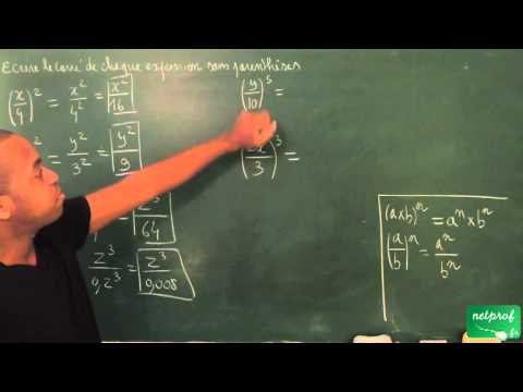 012 / Calcul numérique / Calculs avec les puissances (6) (rappel)