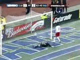 Goalkeeper Danny Cepero scores, New York vs Columbus