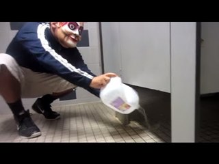 Setting Strangers On Fire Prank! - Bathroom Prank 2014