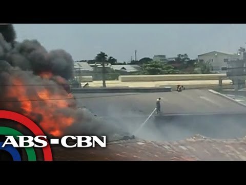 Pabrika ng goma nasunog; 3 bombero naospital